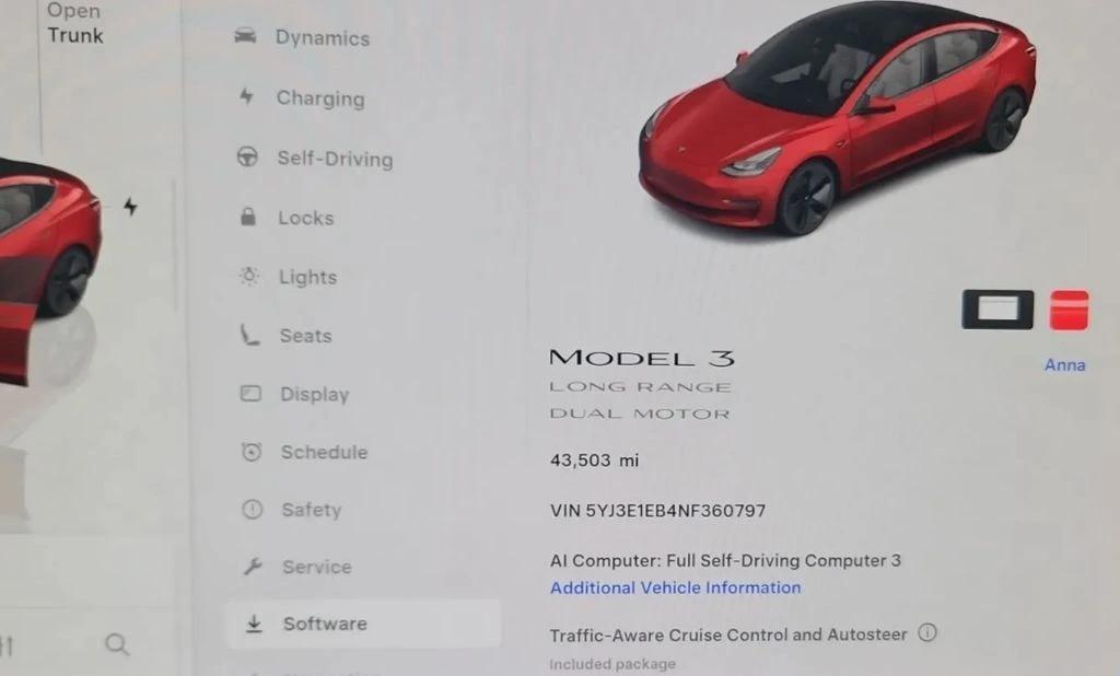 tesla model 3 2022 5YJ3E1EB4NF360797 image tesla model 3 2022 5YJ3E1EB4NF360797 image